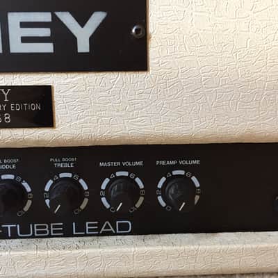 RARE 20th Anniversary WHITE Laney AOR 50 W Pro Tube Lead Full Stack #068 image 6