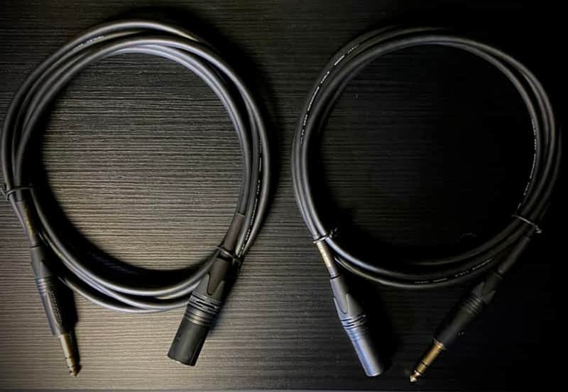 Mogami Gold-TRSXLRM-10 TRS to XLR Male - 10' (2 pack) image 1