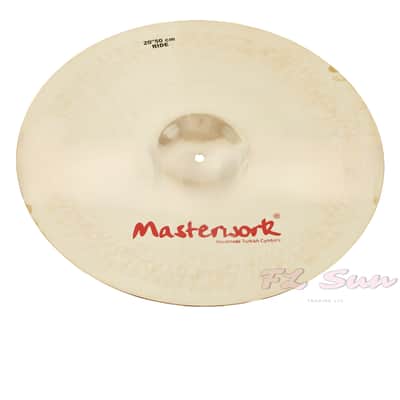 Masterwork Troy Series 4 pcs 14 Hi-Hat + 16" - 18" Crash + 20" Ride + Gig Bag Cymbal Set image 2