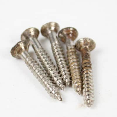 1966 Vintage Fender Jazz/Precision/Telecaster Bass Original Bridge Screws Set of 5 USA 1970s image 3