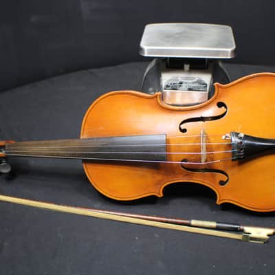 A Vintage Antonius Stradivarius Full Size 4/4 Violin, Bow & Case Ready to Play # 10 V image 2