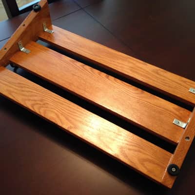 Custom 19.5" Oak Wood Pedalboard- Polyurethane Finish. FREE Shipping! image 5