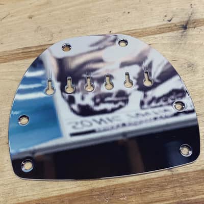 Chrome Plated Jazzmaster/Jaguar Hardtail Conversion Plate - Increase Break Angle image 2