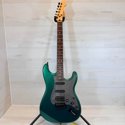 Squier Bullet Strat HSS Electric Guitar Metallic Green 2014 - Metallic Green image 7