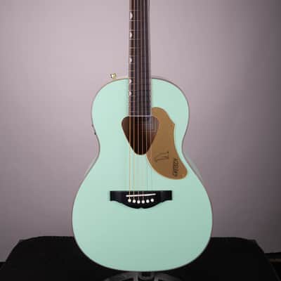 Gretsch G5021E Rancher Penguin Parlor Acoustic-Electric Guitar - Mint Metallic image 2