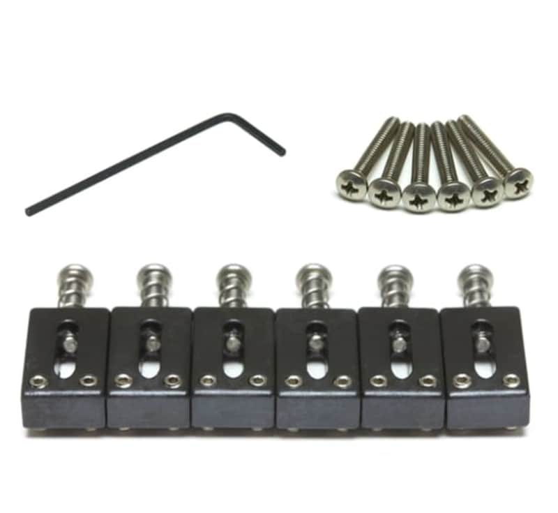 Graphtech String Saver Saddle Strat & Tele Style 2-3/16" Spaced (6 Pcs) image 1