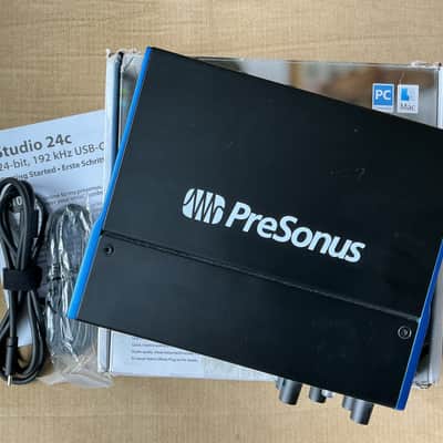 PreSonus Studio 24C 2x2 USB-C Audio / MIDI Interface 2019 - Present - Black image 1