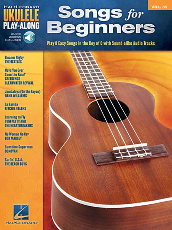 Hal Leonard Ukulele Play Along Vol. 35 - Songs for Beginners Book image 1