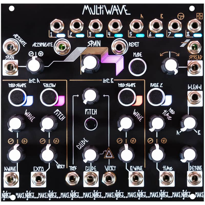 Make Noise MultiWAVE 8-Channel Dual Wavetable Oscillator Module image 1