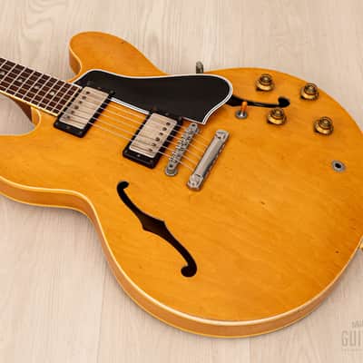 1958 Gibson ES-335 TDN Vintage Semi-Hollow Blonde Thin Top w/ PAFs, Case image 10