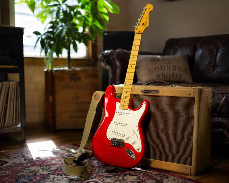 Tokai TST-56 Vintage Series MIJ S-Style – Early 1980s – Candy Apple Red – Made in Japan + Extras image 1