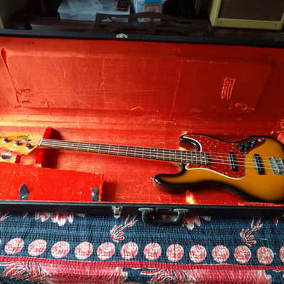 Richie's Guitar Shop Jazz Bass Sunburst made mostly from Allparts Parts. image 1