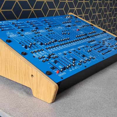 Behringer 2600 Blue Marvin Gray Meanie - Oak Veneer Dual Angle Stand from Synths And Wood image 7