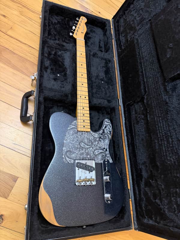 Fender Brad Paisley Road Worn Esquire 2020 - Present - Black Sparkle