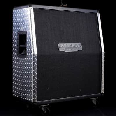 Used Mesa Boogie 4X12 Rectifier Traditional Black Slant Cabinet W/ Diamond Plate Panels image 1