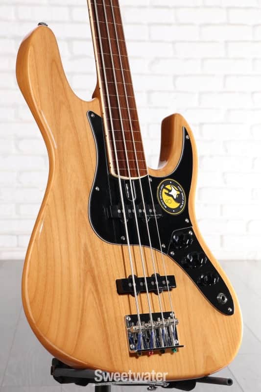 Sire Marcus Miller V5 24 Fretless Bass Guitar - Natural (MMFLV5244Nd1) image 1