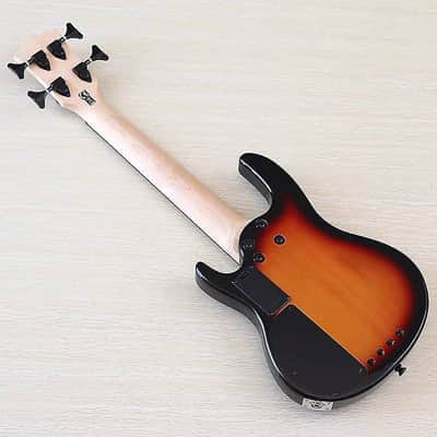4 String Silent Electric Ukulele Bass, Basswood Body with Maple Neck, Sunburst Finish image 7