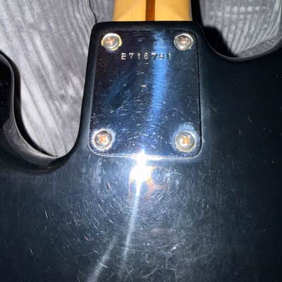 Squier Bullet Bass 1987 - Black - MIK Made in Korea P-Style Vintage Bass - First Year Squier by Fender image 16