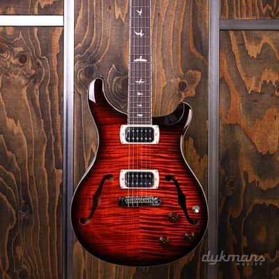 PRS SE Hollowbody I Piezo Orange Tiger Smokeburst image 2