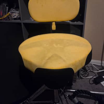 5 CORE DRUMS / DRUM THRONE Drum Throne with Back Rest 2026 - Yellow image 1