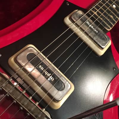 Orpheus Skurill 1960s "Red" Made in Brugalia Very Unique Guitar! image 4