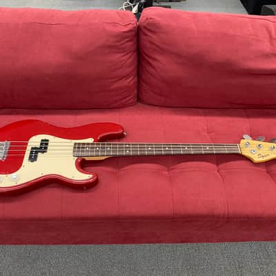 Squier by Fender 50th Anniversary P-Bass 1996 - Torino Red image 4