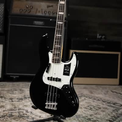 Fender Vintera III Early '70s Jazz Bass Guitar - Black with Gig Bag image 12