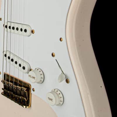 Fender Custom Shop Limited Edition 1954 Hardtail Stratocaster Journeyman Relic - Super Faded Aged Shell Pink #0339 image 11