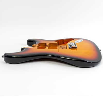3-Tone Sunburst Stratocaster Body w/ Massive Route For Any Pickup Combo image 5