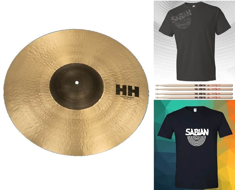Sabian *Pre-Order* HH 22” Power Bell Ride Cymbal +Shirt/2x Sticks | Bundle & Save | Made in Canada | Special Order | Authorized Dealer image 1