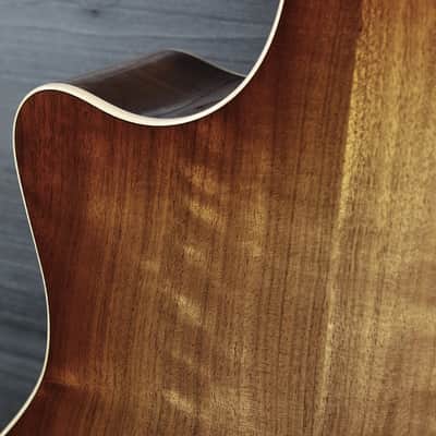 Taylor Custom Grand Auditorium Figured Walnut Acoustic-Electric Guitar | Shaded Edgeburst | ES2 Electronics image 12