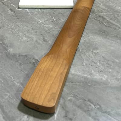 New 24 inch short scale Roasted Maple Guitar neck 22 fret big head Parts image 4