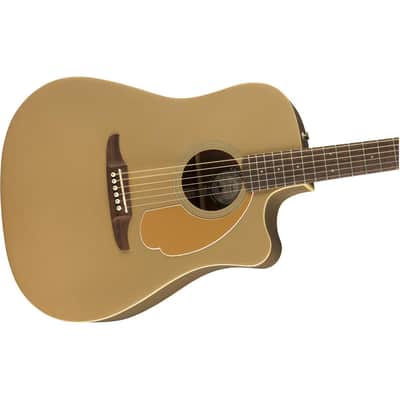 Fender Redondo Player Acoustic Electric Guitar, Walnut Fingerboard, Bronze Satin image 7