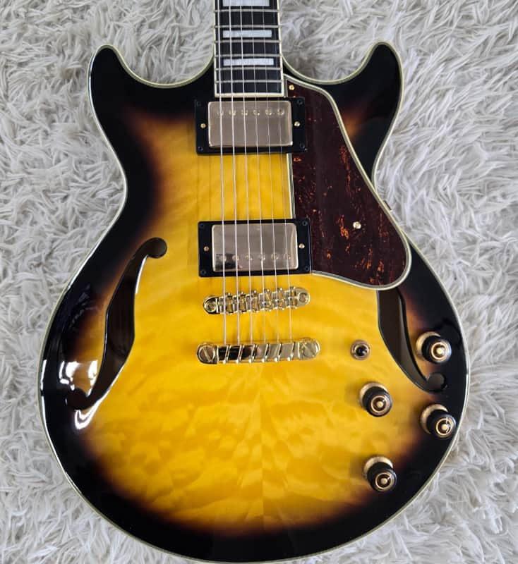 Ibanez Model AM93QMAYS Artcore Expressionist Series Semi Hollow Electric Guitar image 1