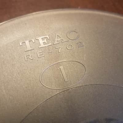TEAC 7" RE-702 Tape Reel R2R Empty Japan Vintage Plastic 1/4" 1970s - smoked plastic image 6