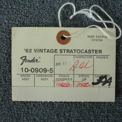 Fender '62 Vintage Stratocaster Case Candy 1982-1984 image 5