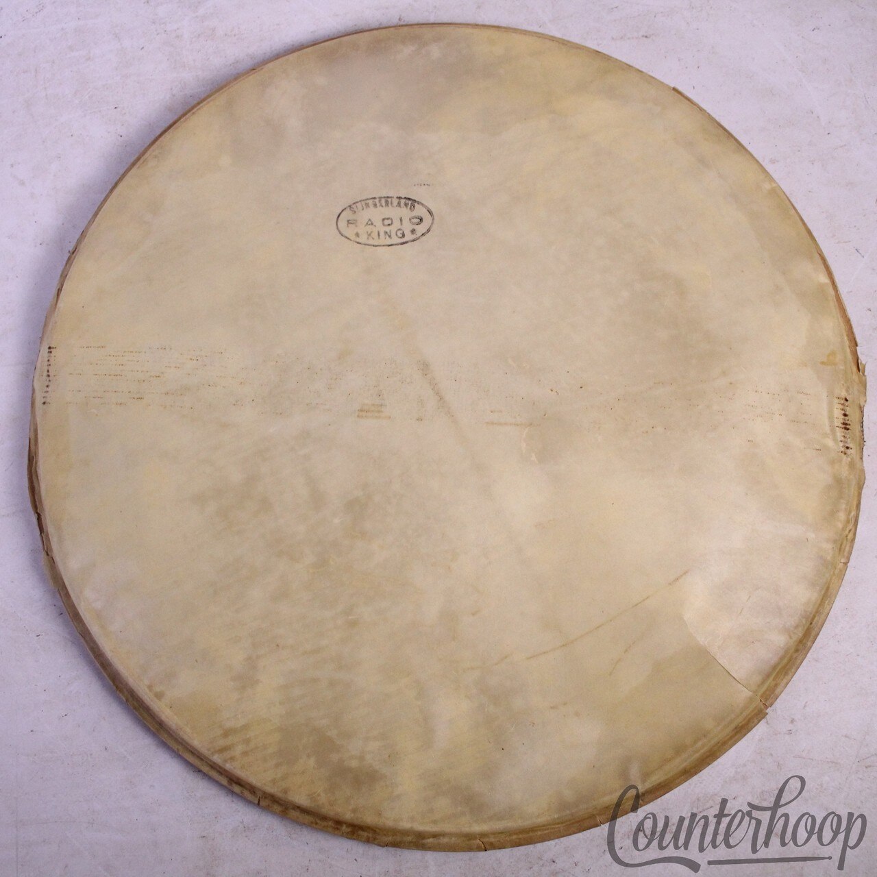 Slingerland Snare 14"Slunk Radio King Calf Skin Drum Resonant Head Vintage 50s* — main photograph