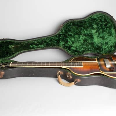 Slingerland  Songster Model 401 Solid Body Electric Guitar,  c. 1936, original black hard shell case. image 7