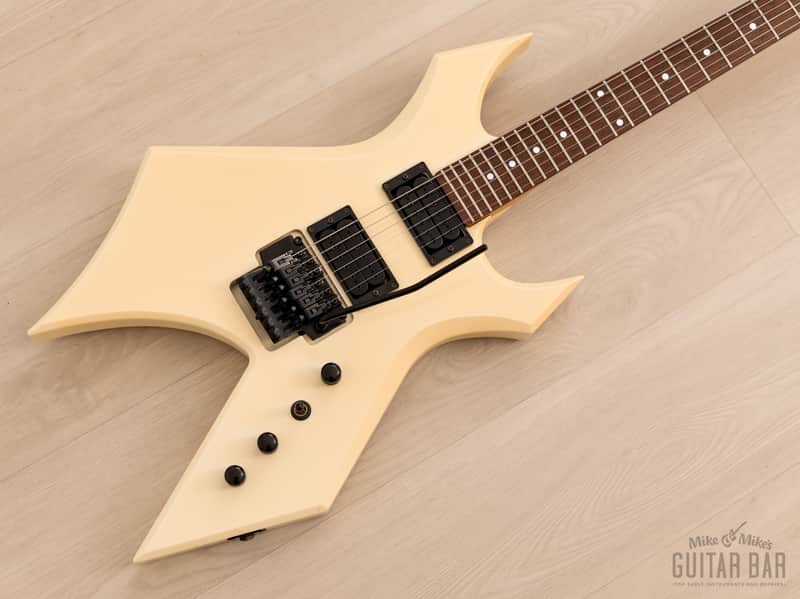1992 BC Rich Warlock WGR-2X NJ Series White w/ Reverse Headstock & Floyd Rose, Japan image 1