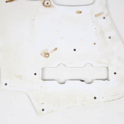 1974-1975 Vintage Fender Jazz Bass White PICKGUARD 3-Ply w/Original Screws 4-Bolt JBass Guitar 1970's image 6