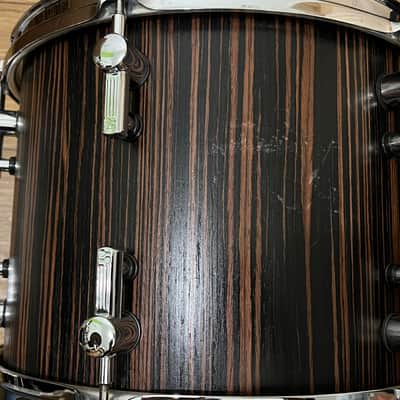 Sonor S-Classix 2007 12" x 9" Tom drum in satin Ebony veneer 5mm European Birch shell Made in Germany image 3
