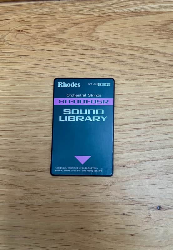 Roland SN-U01-05R Orchestral Strings Data Card for U-110 U-20 U-220 D-70 image 1