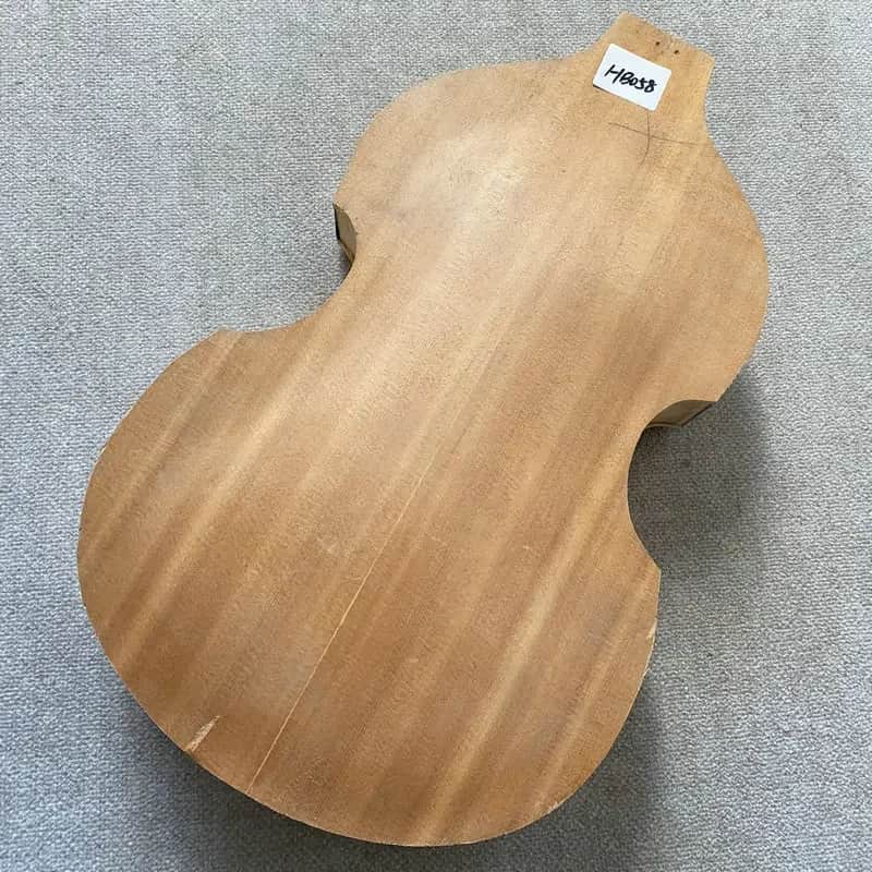 Unfinished Semi Hollow Violin Bass Body DIY Project image 1