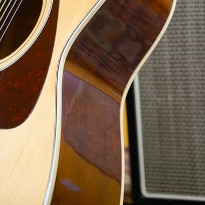 1970-75 Yamaha Orange Label FG-152 Natural Made in Japan Acoustic + Hard Case image 11