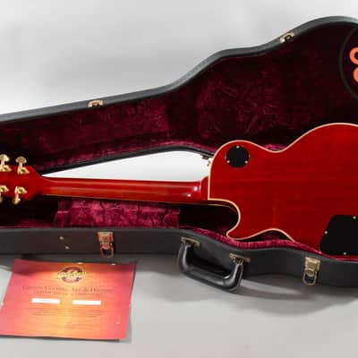 2005 Gibson Custom Shop '57 Les Paul Custom Reissue Faded Cherry OHSC COA image 6