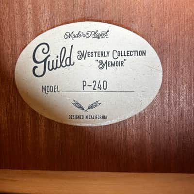 Guild Westerly Collection P-240 Memoir 2019 - Present - Natural image 8
