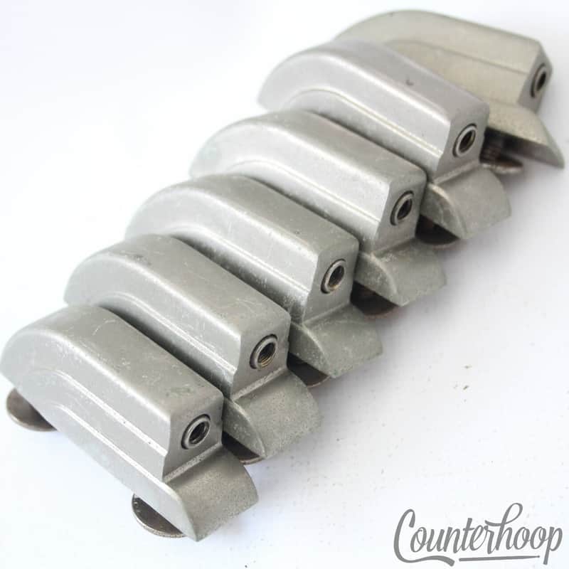 *Leedy 6x Beavertail Bass/Floor Tom Drum Lugs Nickel Elkhart IN Vintage 40s/50s* image 1