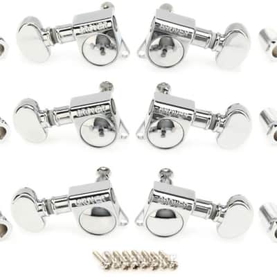 Grover 305C Mid-Size Rotomatic Tuners - 3+3 - Chrome (305Cd1) image 1