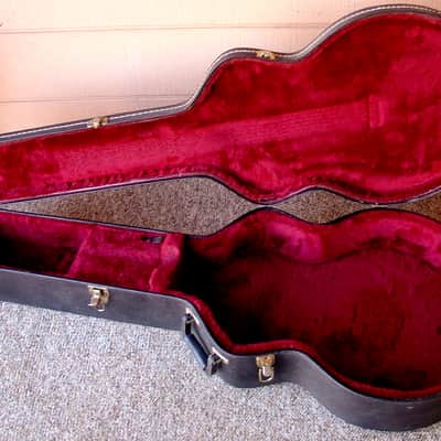 TKL black hard shell lined case for 17" Archtop guitars image 1
