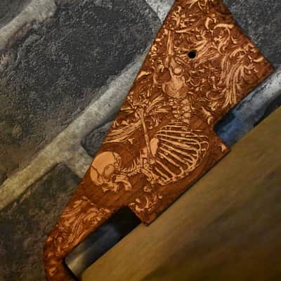 Handcrafted Cherrywood Pickguard for Gibson Les Paul Studio & Historic '59 – Laser-Engraved Custom Design image 2